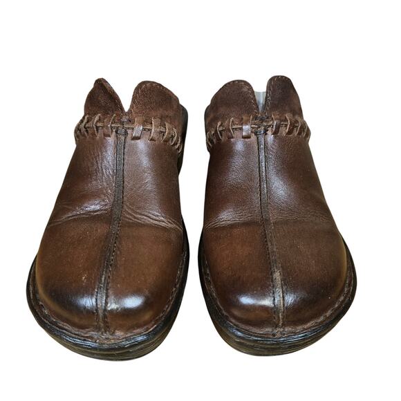 Born Clogs Women's Size 10 Brown Slip On Heeled Walking Comfort Shoes - Picture 4 of 9